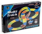 joustava monivärinen autorata Glow In The Dark, auto valolla