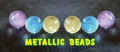 water beads metallic