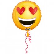 Emoji Heart Face kalvoa Balloon