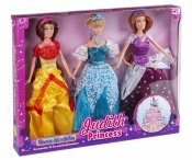 Prinsessa-nukkeja 3 kpl