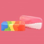 Slime helmien kanssa - Sateenkaari