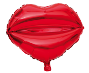 Folioilmapalloja huulet, punainen, 46 cm