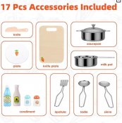 Puinen Lelukeittiö Harmaankeltainen