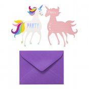 Unicorn kutsukortit kuorineen, 8-pack