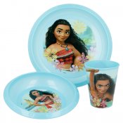 Vaiana 3 osaa levy, kulho ja muki