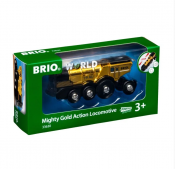 BRIO World mahtava kultainen toimintaveturi