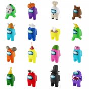 Among Us Crewmate Figuurit hatuilla 5-Pack