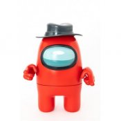 Among Us Crewmate Red hahmo hattuineen 17 cm
