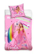 Barbie ja Unicorn Vuodevaatteet Pussilakanasetti 150x210 cm