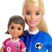 Barbie-jalkapallovalmentaja - Leikkisetti