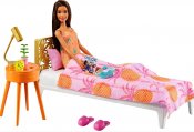 Barbie Lekset, nukke ja makuuhuone