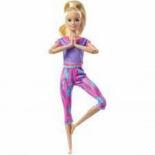 Barbie-jooga-nukke violetti