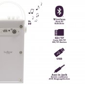 Kannettava Bluetooth kaiutin mikrofonilla