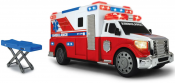 Leluajoneuvon ambulanssi valolla ja äänellä