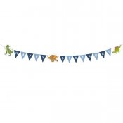 Dinosaurus-lippu happy birthday 1,8 m