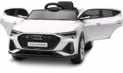 Fyndbox-Sähköauto lasten Audi E Tron 12V valkoinen