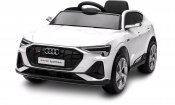 Fyndbox-Sähköauto lasten Audi E Tron 12V valkoinen