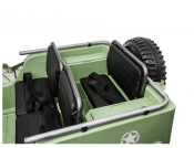 Sähköauto lapsi Explorer Jeep V12 vihreä 3 istuimella