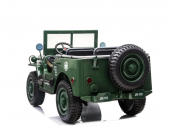 Sähköauto lapsi Explorer Jeep V12 vihreä 3 istuimella