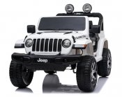 Sähköautot lasten Jeep Wrangler Rubicon valkoinen