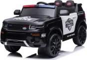 Sähköauto Lapset Azeno Police SUV musta