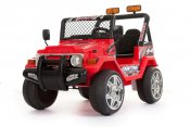 Sähköauto lasten Safari Buffalo Jeep 12V punainen