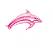 Folioilmapallo, delfiini, vaaleanpunainen, 98x68 cm