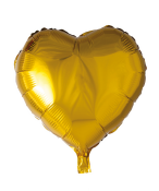 Folioilmapalloja sydän, kulta, 46 cm