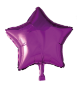 Folioilmapallo, tähti, violetti, 46 cm