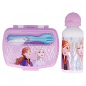 Disney Frozen Lounassetti, jossa on lounasrasia, pullo ja ruokailuvälineet