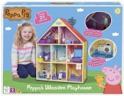 Pipsa Possu Suuri puinen leikkimökki äänellä ja valolla