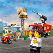 LEGO Cityn palokunnan kutsu hampurilaisravintolaan 60214