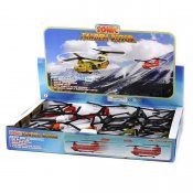 Metallinen pelastus helikopteri äänellä ja valolla