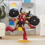 Avengers Iron Man Bend- ja Flex-hahmo moottoripyörällä