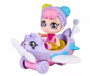 Kindi Kids Minis Rainbow Kate Nukke lentokoneella