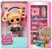L.O.L. Surprise! Hair hair hair nukke vaaleat hiukset, jossa 8 tarviketta, 1 kpl