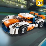 LEGO Creator Oranssi kilpa-auto 31089 Rakennuspalikat 3i1