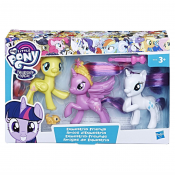 My Little Pony, Fluttershy, Twilight Sparkle ja Rarity -figuurit