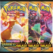 3-pack Pokémon Sword & Shield Darkness Ablaze Booster keräilykortit