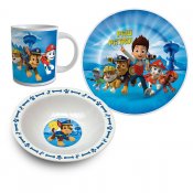 Paw Patrol jengi, Aamiaissetti posliini, lautanen, kulho ja muki
