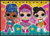 Ravensburger L.O.L. Surprise Glitter puolue palapeli 100 kpl glitterillä