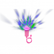 Vaaleanpunainen Disco-lamppu, jossa on väriä vaihtavat LED-valot