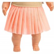 Skrållan ruskeat hiukset puhuva nukke 45cm