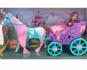 Sparkle Girlz Princess-nukke hevosella ja vaunulla, Zuru
