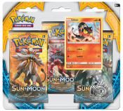 Pokémon Sun & Moon Triple blister Litten -keräilykortit 30 kpl