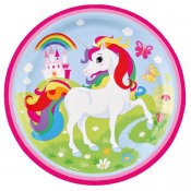 Unicorn paperilevy 8 kpl 23 cm