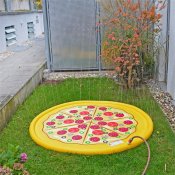 Ilmatäytteinen Sprinklerimatto Pizza 170cm