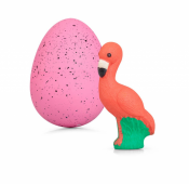 Kasvava flamingo munia, jotka kuoriutuvat itse XL