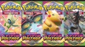 3-pack Pokemon Sword & Shield Vivid Voltage Booster keräilykortit