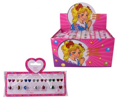 Muotitarrat Kukka & Sydän, 7 tarraa & 7 sormusta